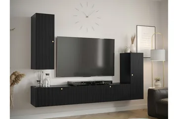 Dunvegan Möbelset För Vardagsrum Black - Förvaring - Förvaringsmöbler - Möbelset för vardagsrum