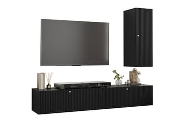 Dunvegan Möbelset För Vardagsrum Black - Förvaring - Förvaringsmöbler - Möbelset för vardagsrum