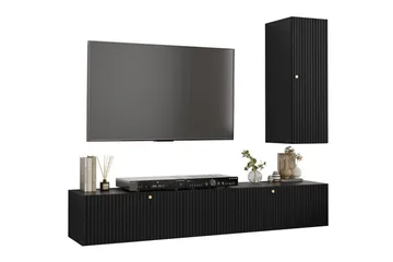 Dunvegan Möbelset För Vardagsrum Black - Förvaring - Förvaringsmöbler - Möbelset för vardagsrum