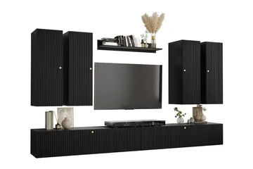 Dunvegan Möbelset För Vardagsrum Black - Förvaring - Förvaringsmöbler - Möbelset för vardagsrum