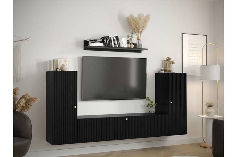 Dunvegan Möbelset För Vardagsrum Black - Förvaring - Förvaringsmöbler - Möbelset för vardagsrum
