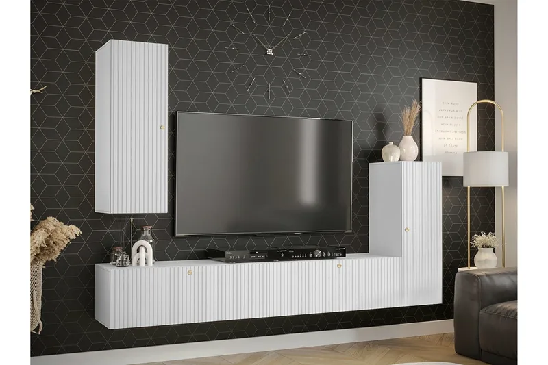 Dunvegan Möbelset För Vardagsrum White - Förvaring - Förvaringsmöbler - Möbelset för vardagsrum