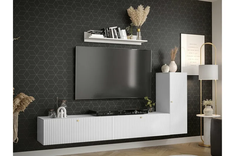 Dunvegan Möbelset För Vardagsrum White - Förvaring - Förvaringsmöbler - Möbelset för vardagsrum