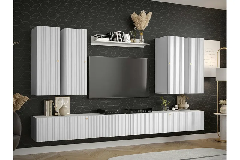 Dunvegan Möbelset För Vardagsrum White - Förvaring - Förvaringsmöbler - Möbelset för vardagsrum