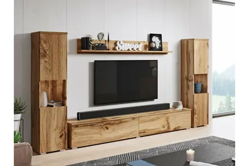 Galbally Möbelset För Vardagsrum Brown - Förvaring - Förvaringsmöbler - Möbelset för vardagsrum