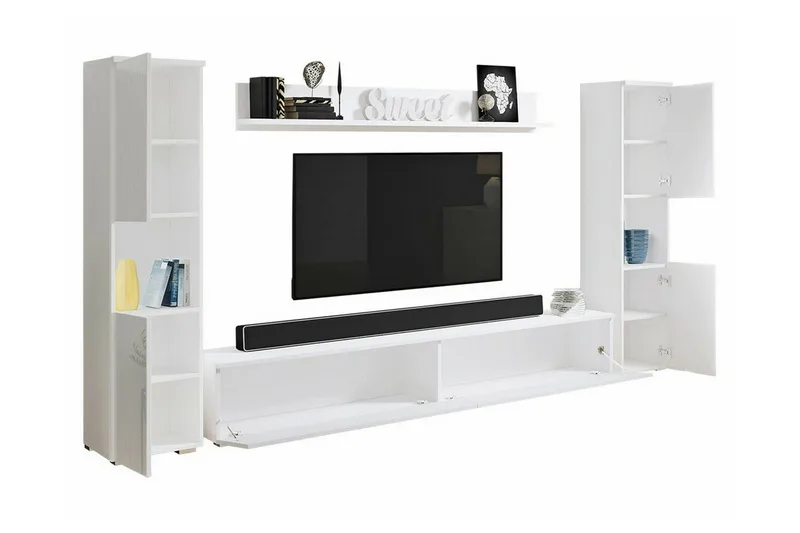 Galbally Möbelset För Vardagsrum Brown - Förvaring - Förvaringsmöbler - Möbelset för vardagsrum