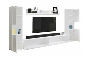 Galbally Möbelset För Vardagsrum Brown - Förvaring - Förvaringsmöbler - Möbelset för vardagsrum