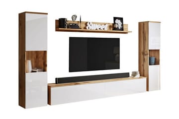 Galbally Möbelset För Vardagsrum Brown - Förvaring - Förvaringsmöbler - Möbelset för vardagsrum