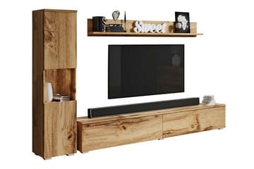 Galbally Möbelset För Vardagsrum Brown - Förvaring - Förvaringsmöbler - Möbelset för vardagsrum