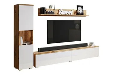 Galbally Möbelset För Vardagsrum Brown - Förvaring - Förvaringsmöbler - Möbelset för vardagsrum