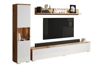 Galbally Möbelset För Vardagsrum Brown - Förvaring - Förvaringsmöbler - Möbelset för vardagsrum