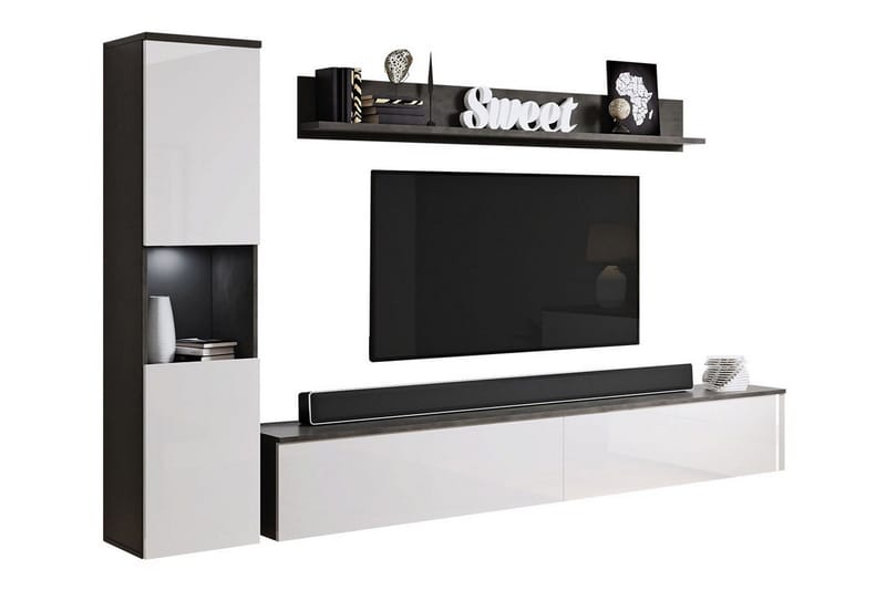 Galbally Möbelset För Vardagsrum, Vit