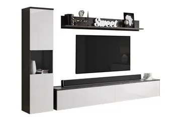 Galbally Möbelset För Vardagsrum - Vit - Förvaring - Förvaringsmöbler - Möbelset för vardagsrum