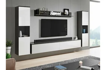 Galbally Möbelset För Vardagsrum - Vit - Förvaring - Förvaringsmöbler - Möbelset för vardagsrum