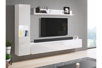 Galbally Möbelset För Vardagsrum White - Förvaring - Förvaringsmöbler - Möbelset för vardagsrum