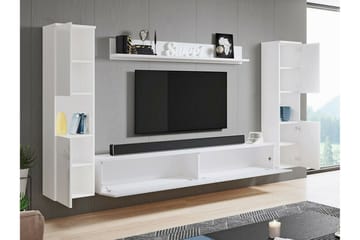 Galbally Möbelset För Vardagsrum White - Förvaring - Förvaringsmöbler - Möbelset för vardagsrum