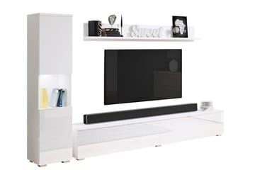 Galbally Möbelset För Vardagsrum White - Förvaring - Förvaringsmöbler - Möbelset för vardagsrum