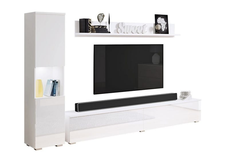 Galbally Möbelset För Vardagsrum White