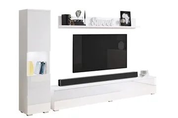 Galbally Möbelset För Vardagsrum White - Förvaring - Förvaringsmöbler - Möbelset för vardagsrum