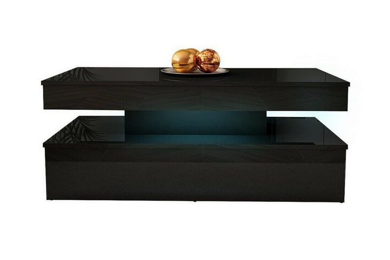 Glenndale Möbelset Vardagsrum med Belysning - Svart - Förvaring - Förvaringsmöbler - Möbelset för vardagsrum