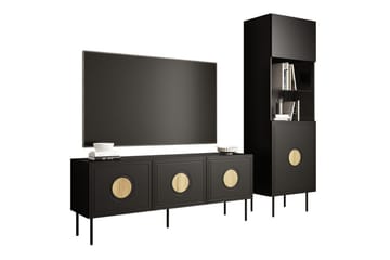 Juniskär Möbelset För Vardagsrum - Svart - Förvaring - Förvaringsmöbler - Möbelset för vardagsrum