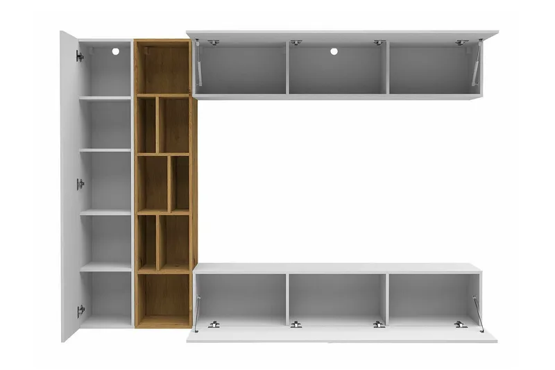 Kintore Möbelset För Vardagsrum - Vit - Förvaring - Förvaringsmöbler - Möbelset för vardagsrum