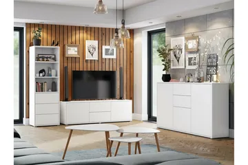 Kintore Möbelset För Vardagsrum White - Förvaring - Förvaringsmöbler - Möbelset för vardagsrum