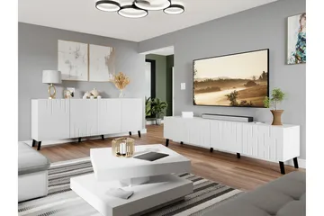 Kintore Möbelset För Vardagsrum White - Förvaring - Förvaringsmöbler - Möbelset för vardagsrum