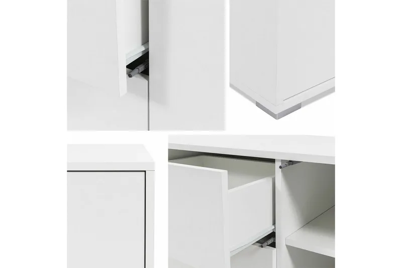 Kintore Möbelset För Vardagsrum White - Förvaring - Förvaringsmöbler - Möbelset för vardagsrum