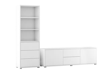 Kintore Möbelset För Vardagsrum White - Förvaring - Förvaringsmöbler - Möbelset för vardagsrum