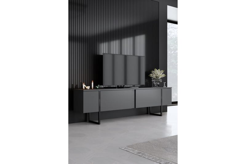 Luxe Möbelset För Vardagsrum - Antracit - Förvaring - Förvaringsmöbler - Möbelset för vardagsrum