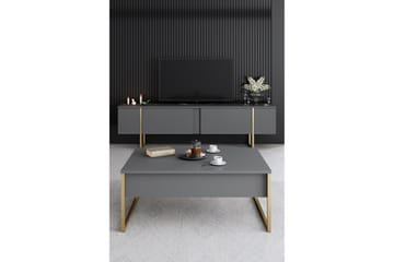 Luxe Möbelset För Vardagsrum - Antracit - Förvaring - Förvaringsmöbler - Möbelset för vardagsrum