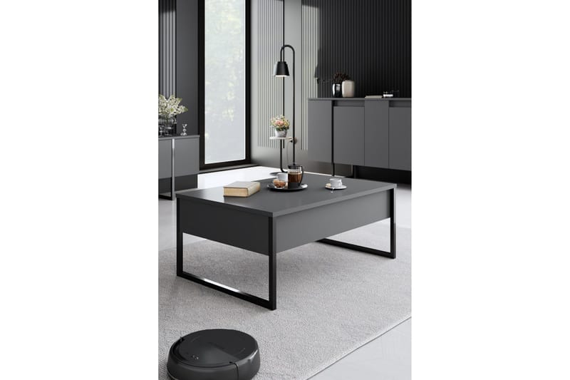 Luxe Möbelset För Vardagsrum - Antracit - Förvaring - Förvaringsmöbler - Möbelset för vardagsrum