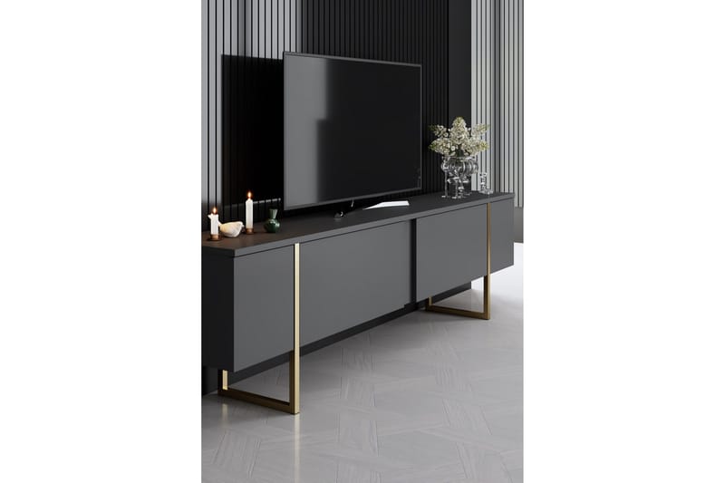 Luxe Möbelset För Vardagsrum - Antracit - Förvaring - Förvaringsmöbler - Möbelset för vardagsrum