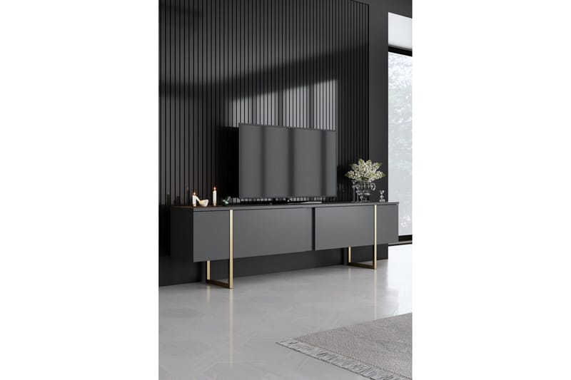 Luxe Möbelset För Vardagsrum - Antracit - Förvaring - Förvaringsmöbler - Möbelset för vardagsrum