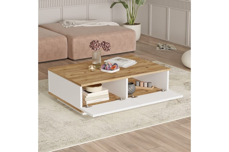 Möbelset För Vardagsrum Calrin - Vit - Möbelset för vardagsrum