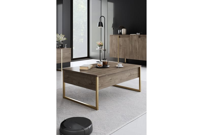 Möbelset För Vardagsrum Luxe - Valnöt - Förvaring - Förvaringsmöbler - Möbelset för vardagsrum