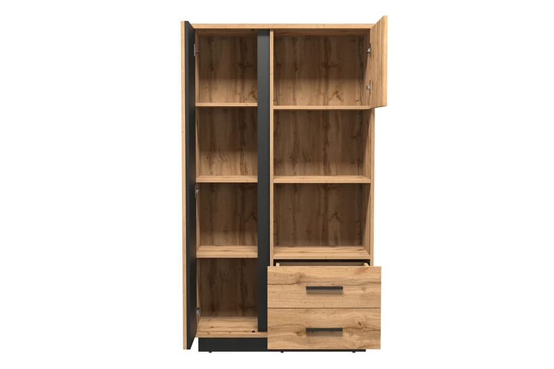 Möbelset för vardagsrum - Svart|Ek - Förvaring - Förvaringsmöbler - Möbelset för vardagsrum