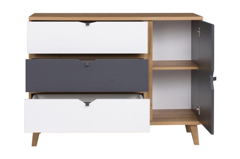 Memone Vardagsrumsset - Beige/Grå/Vit - Förvaring - Förvaringsmöbler - Möbelset för vardagsrum