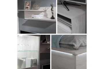 Najera Vardagsrumsset - Brun - Förvaring - Förvaringsmöbler - Möbelset för vardagsrum