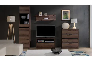 Najera Vardagsrumsset - Brun - Förvaring - Förvaringsmöbler - Möbelset för vardagsrum