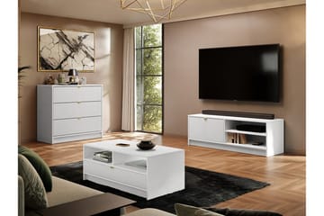 Novaj Möbelset För Vardagsrum - Vit - Förvaring - Förvaringsmöbler - Möbelset för vardagsrum