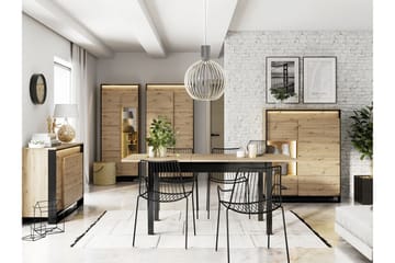 Quant Vardagsrumsset - Ek/Svart - Förvaring - Förvaringsmöbler - Möbelset för vardagsrum