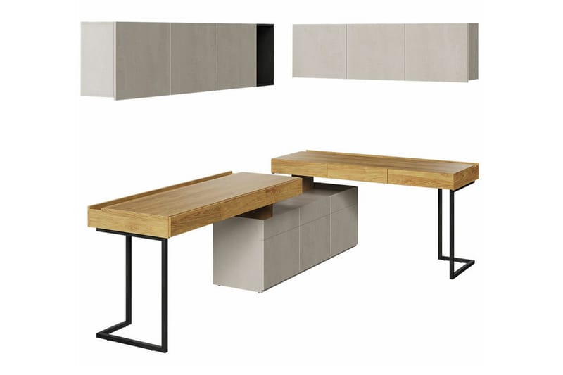 Rathmore Möbelset För Vardagsrum - Svart - Förvaring - Förvaringsmöbler - Möbelset för vardagsrum