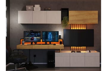 Rathmore Möbelset För Vardagsrum - Svart - Förvaring - Förvaringsmöbler - Möbelset för vardagsrum