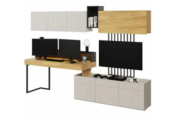 Rathmore Möbelset För Vardagsrum - Svart - Förvaring - Förvaringsmöbler - Möbelset för vardagsrum