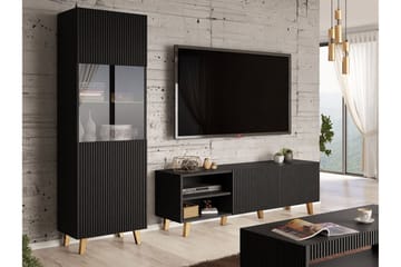 Strontian Möbelset För Vardagsrum Scandinavian Choice Black - Förvaring - Förvaringsmöbler - Möbelset för vardagsrum