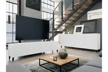 Strontian Möbelset För Vardagsrum Scandinavian Choice White - Förvaring - Förvaringsmöbler - Möbelset för vardagsrum