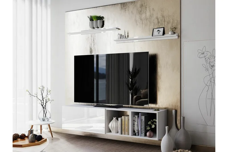 Summerville Möbelset För Vardagsrum White - Förvaring - Förvaringsmöbler - Möbelset för vardagsrum