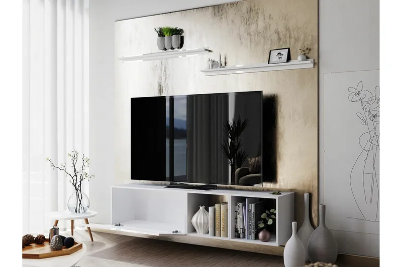 Summerville Möbelset För Vardagsrum White - Förvaring - Förvaringsmöbler - Möbelset för vardagsrum